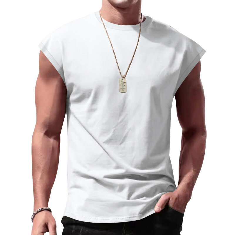 Mens Muscle Gym T-Shirt Sport Casual Tank Top Summer Fitness Cap Sleeve Vest Tee gallery