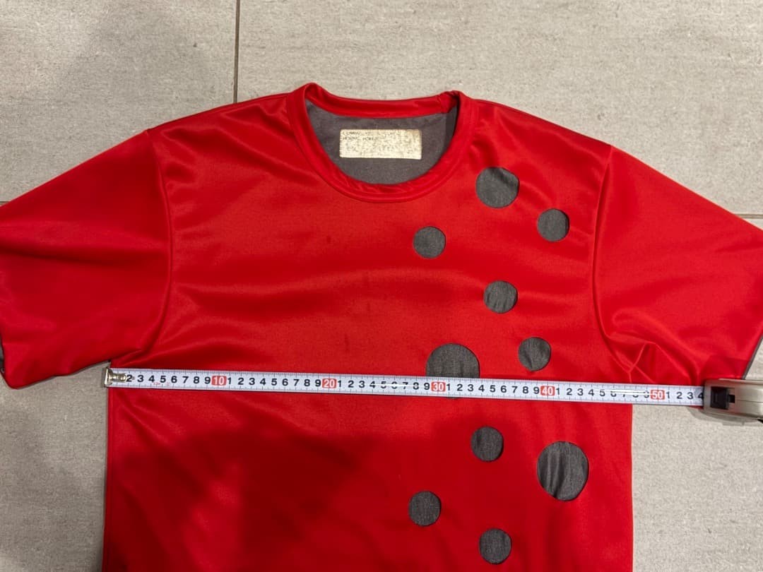 AD2000 Comme des Garcons Homme Plus Archive Hole Cut Red T-Shirt M gallery