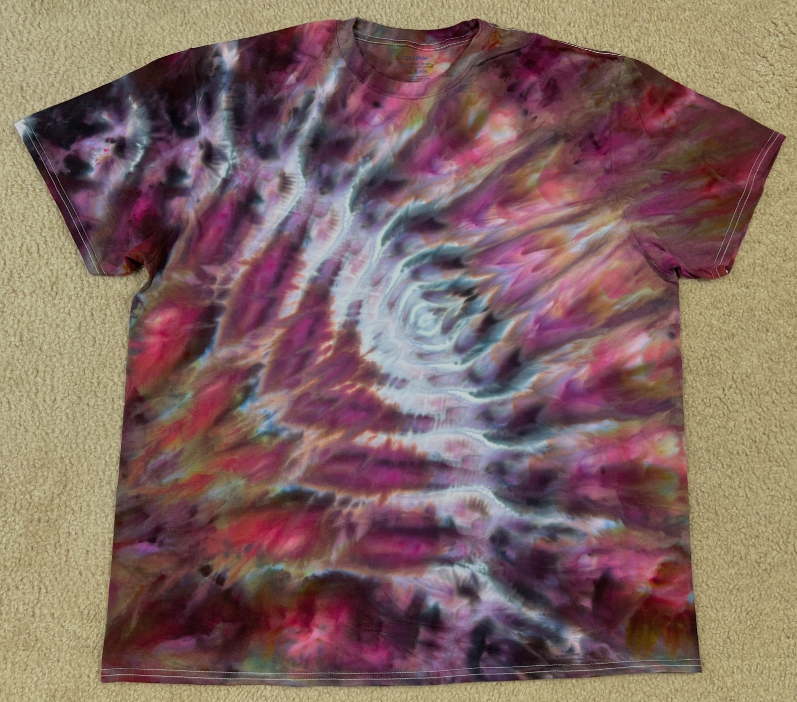 Handmade Ice Tie Dye T-Shirt 2XL Mens Womens Soft Cotton gallery