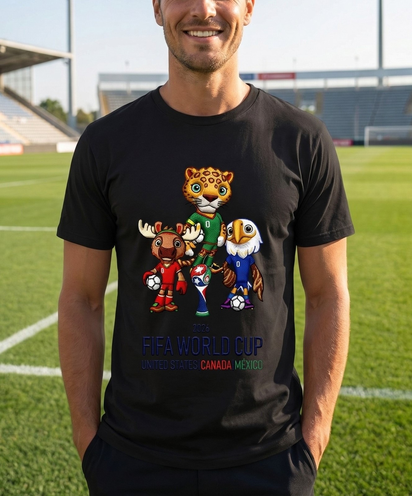 Funny 2026 FIFA World Cup UNITED STATES CANADA Graphic Unisex T-Shirt SIZE S-5XL gallery