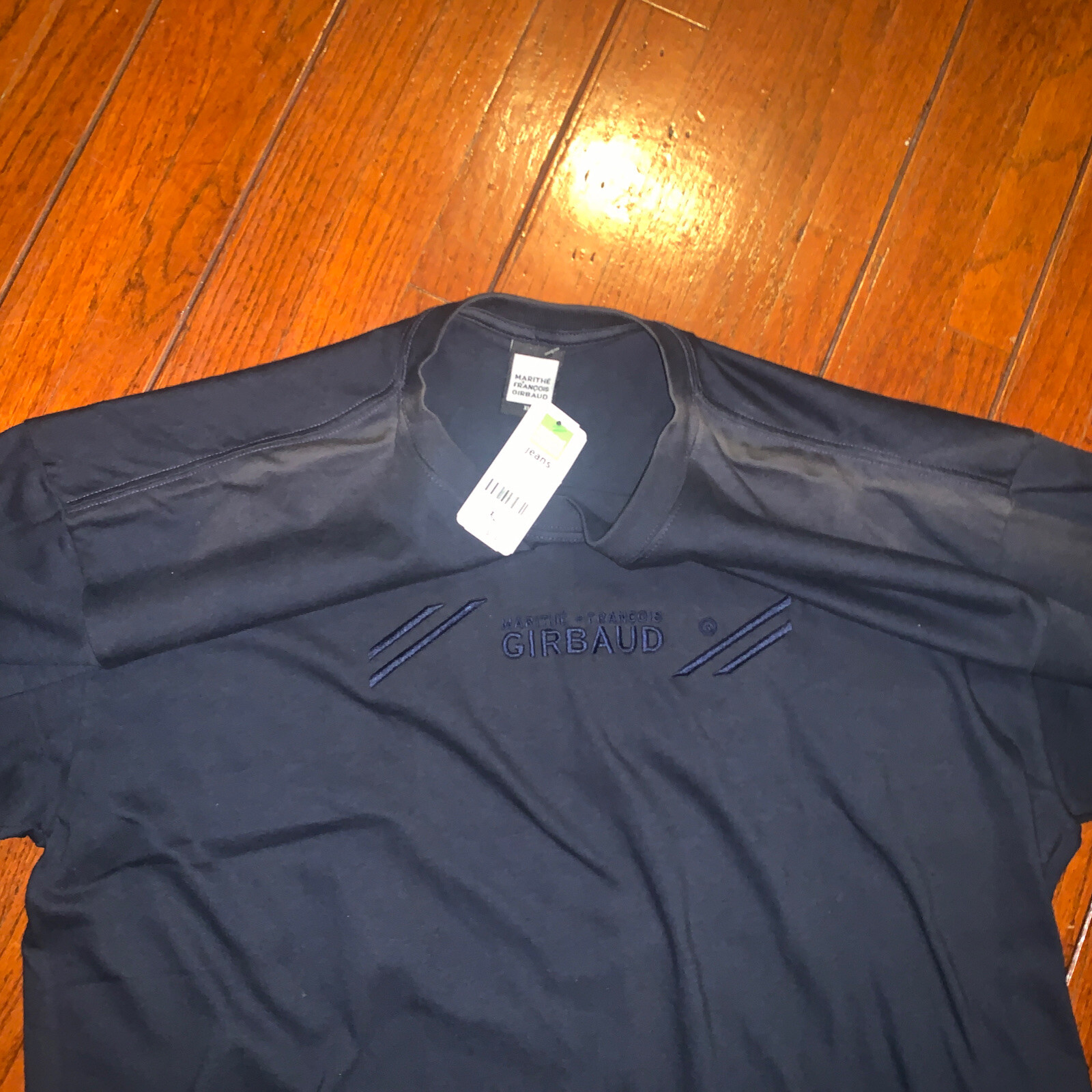 Vintage 90's Marithe Francois Girbaud FADED Logo T-Shirt Men’s XL Navy Blue gallery