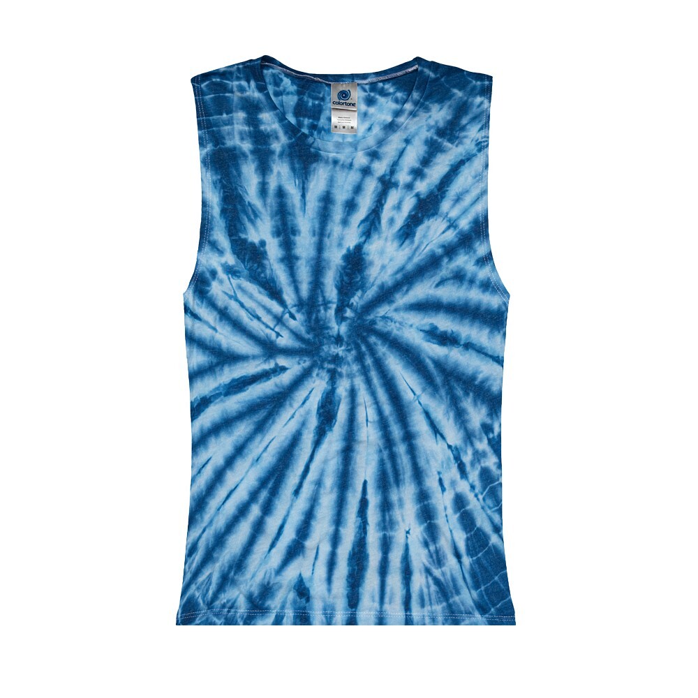 Multi-Color Tie Dye Muscle Tank Tops Sleeveless Adult XS to XXL Cotton gallery