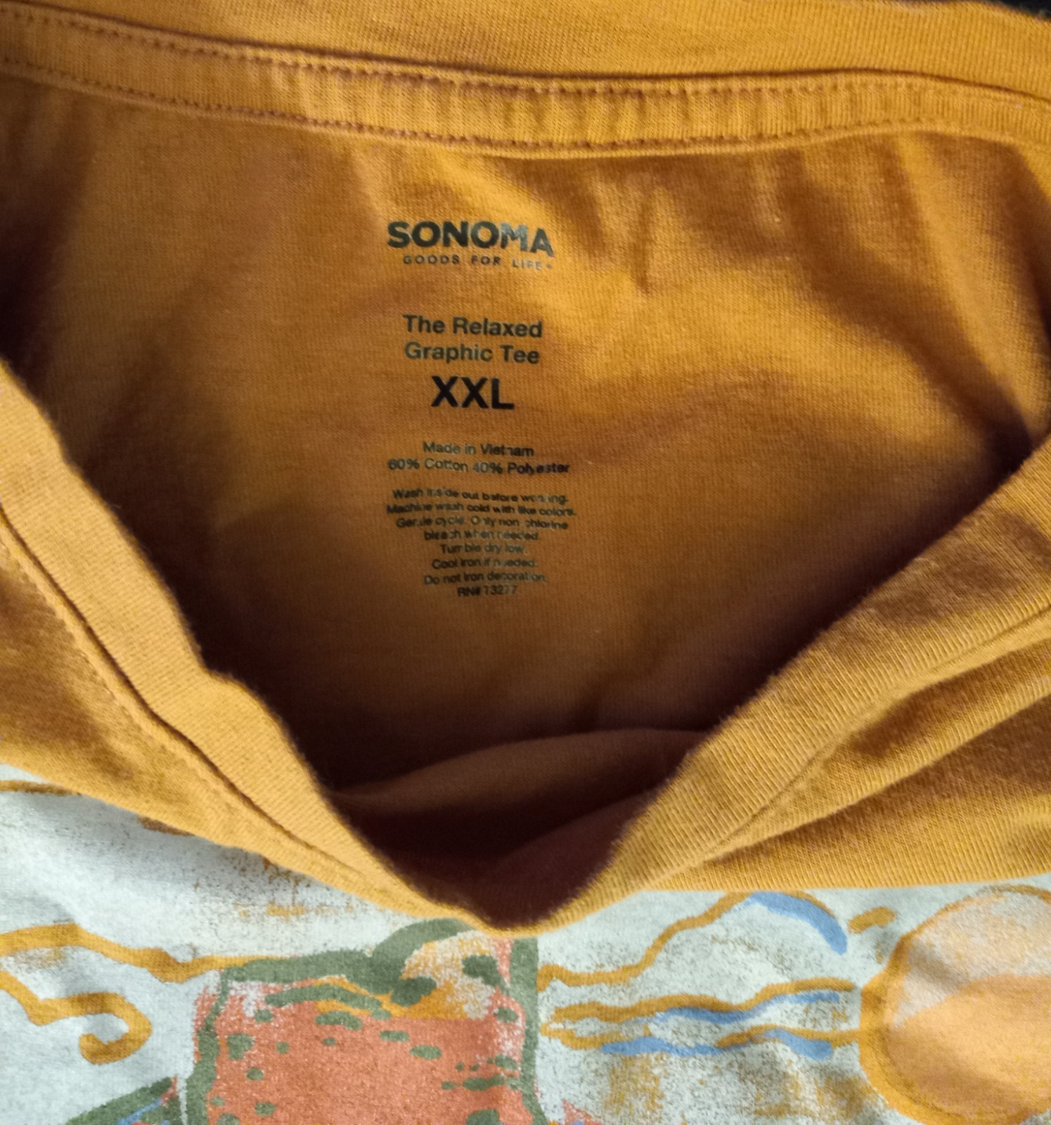 Two Great Orange/Rust Colored Tshirts: Sonoma Mountain Desert Scene Womans gallery