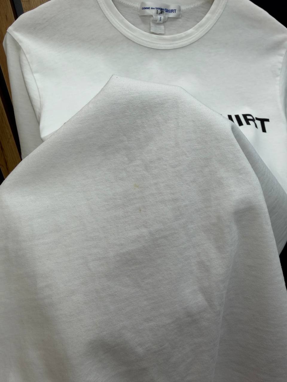 Comme des Garcons SHIRT Logo T Shirt White Size S gallery