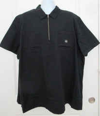 Harley Davidson Men’s Short Sleeve 1/4 Zip Black Pullover Size 3XL NWT