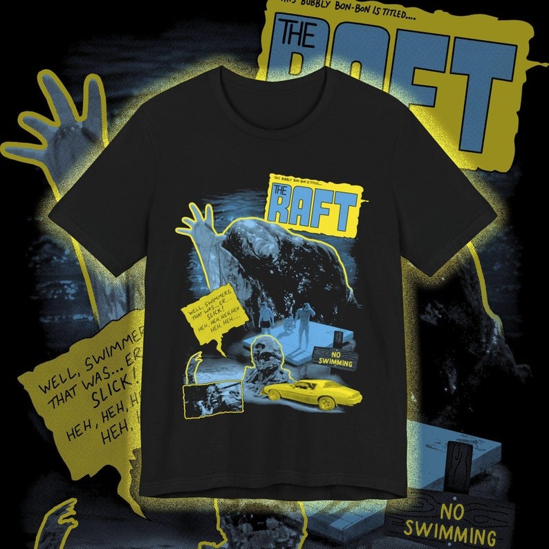 Creepshow 2 The Raft Shirt Unisex Horror Action Film Tee Double Print Graphic Te gallery