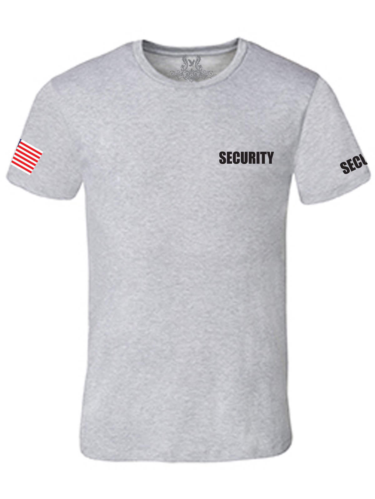 NW MEN'S PRINTED SECURITY STAFF USA FLAG POLICE FUNNY CUSTOM HALLOWEEN T-SHIRT gallery