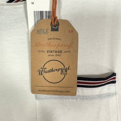 Weatherproof Vintage T-Shirt Mens Medium Short Sleeve Chest Pocket Stretch White