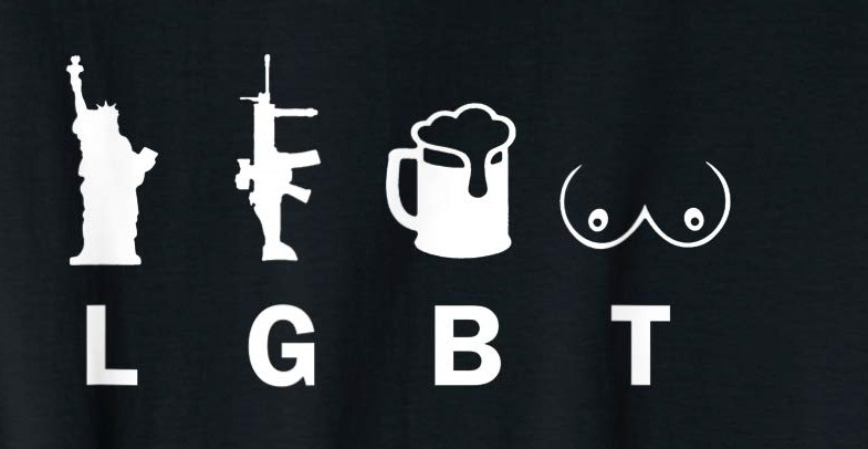 LGBT Liberty Guns Beer Tits T Shirt Gildan Tee AR15 M16 1911 M9 M14 2nd gallery