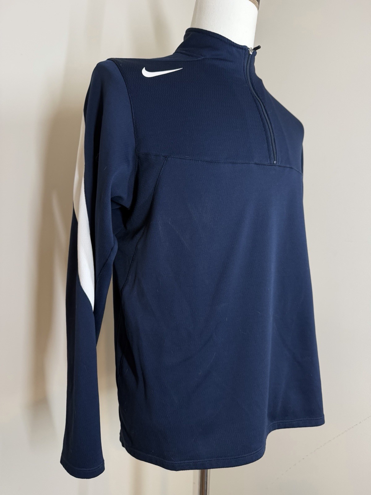 Nike Men’s Tennis Coaches Mock Neck-SZ M-1/4 Zip Blue Challenge Court Jacket gallery