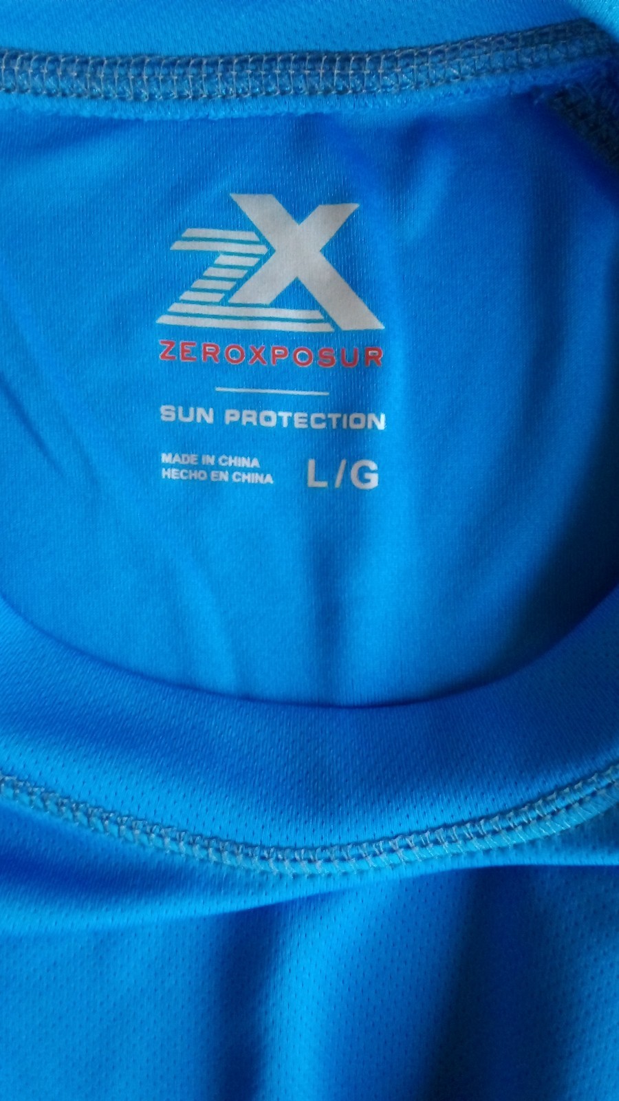 Zeroxposur T-Shirt Mens L Blue UPF50+ Sun Protection Stretch Rash Guard New gallery