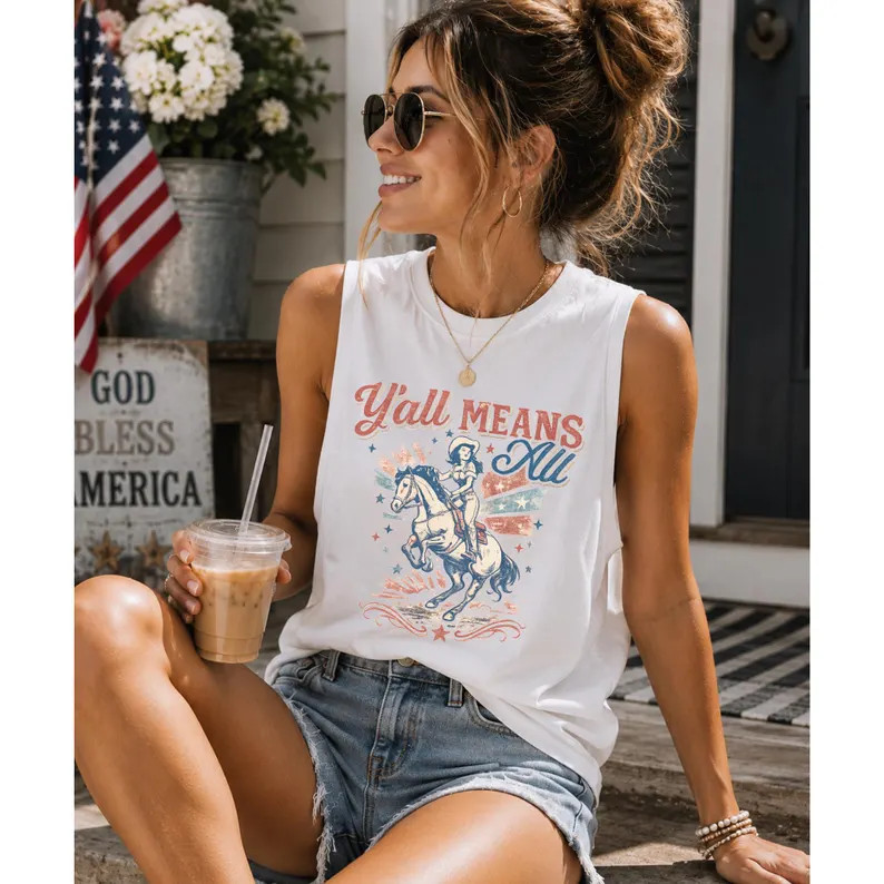Yall Means All Tank Top gallery