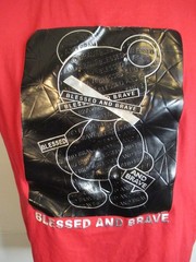 CR24 Medium Red Shirt Blessed Brave Teddy Bear