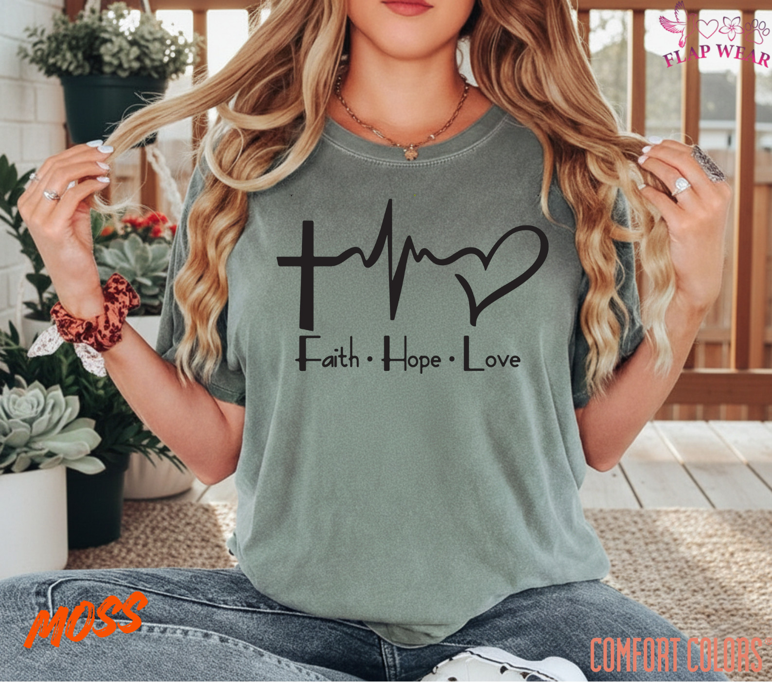 Unisex Faith Hope Love T-Shirt T shirt Men T shirt Women valanity day Romantic gallery