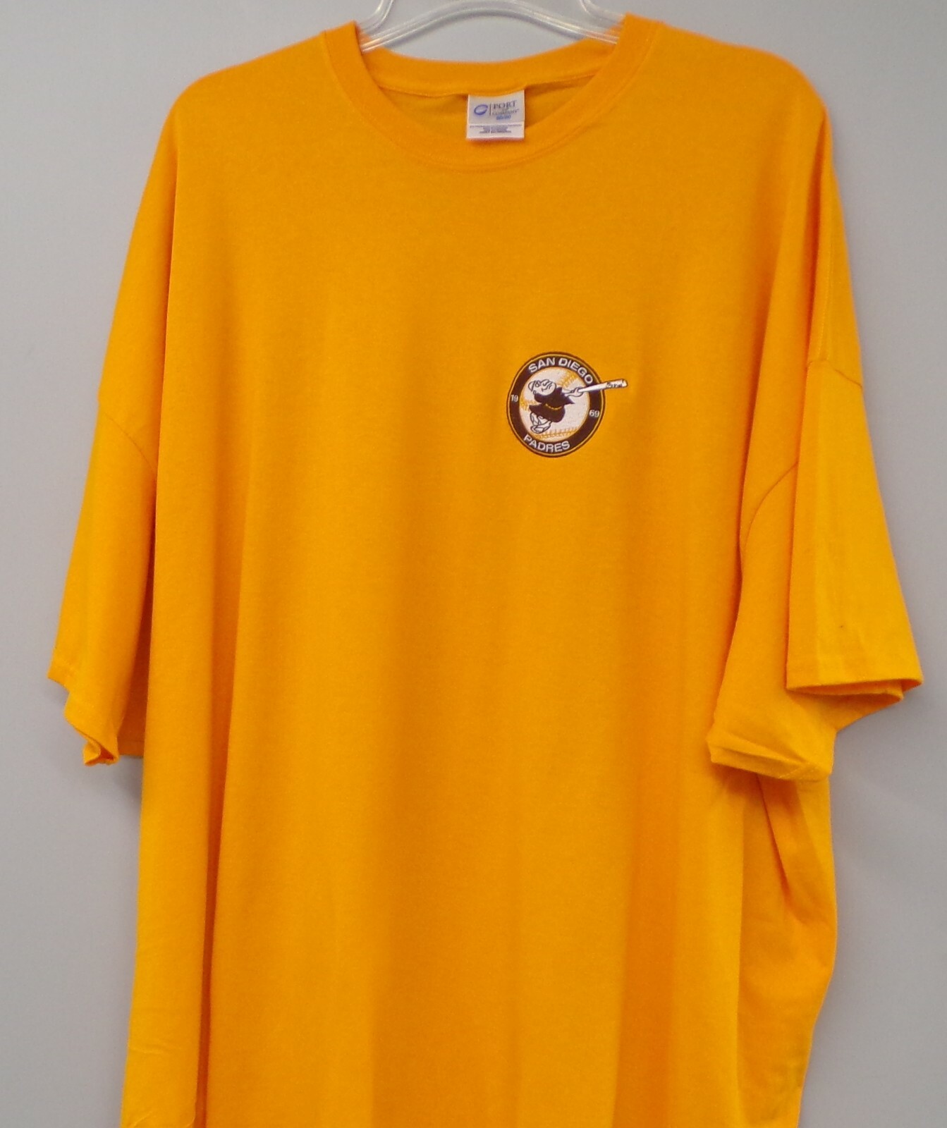 San Diego Padres 1969-1984 Swinging Friar Embroidered T-Shirt S-6X, LT-4XLT New gallery