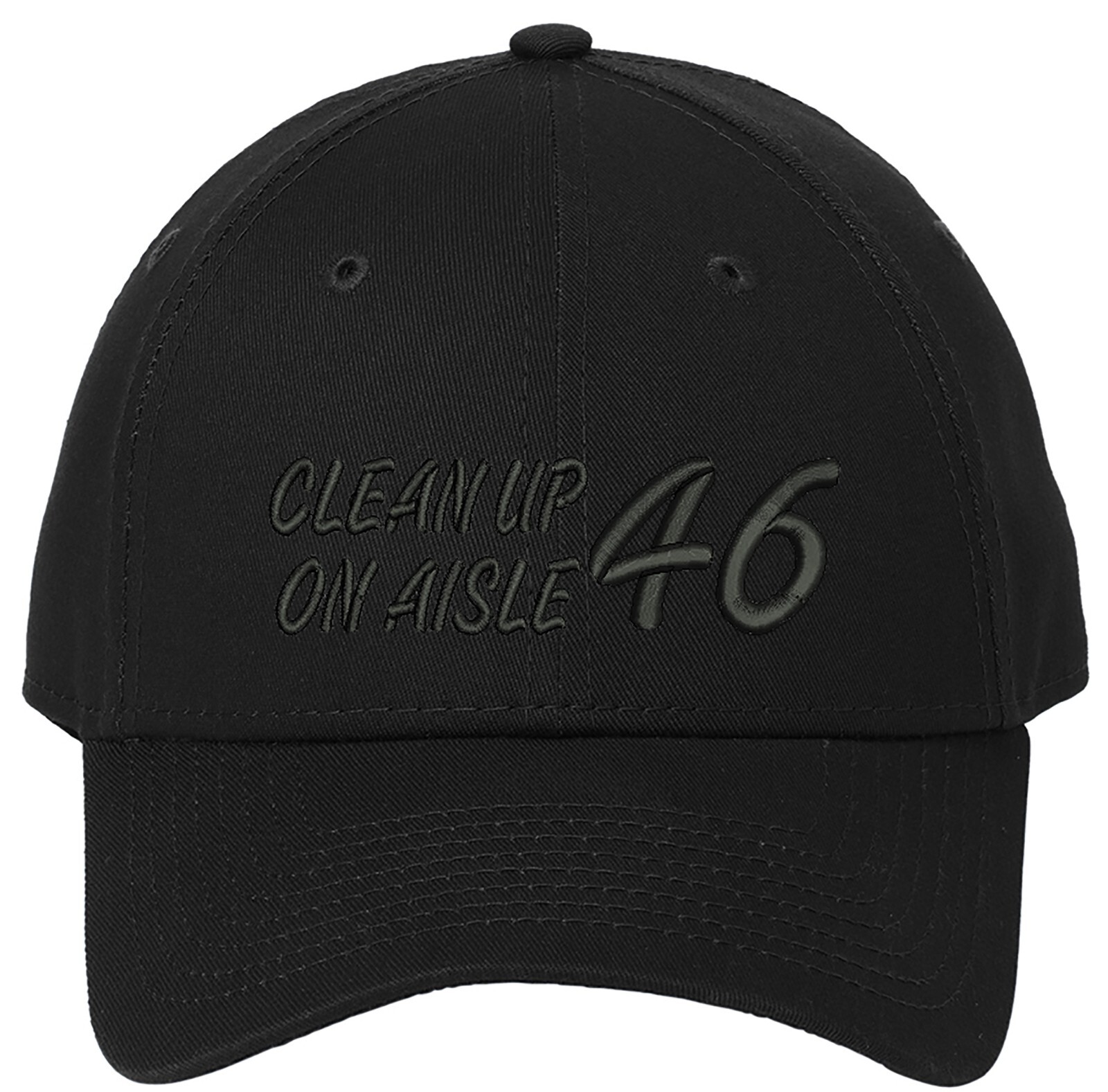 Clean up on aisle 46 Trump New Era Embroidered One Size Fits All Baseball Hats