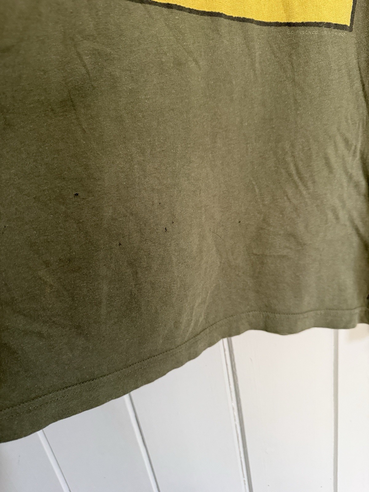 Filson Popeye Short Sleeve T-Shirt L Large Men's Graphic Tee Olive Green FLAW gallery