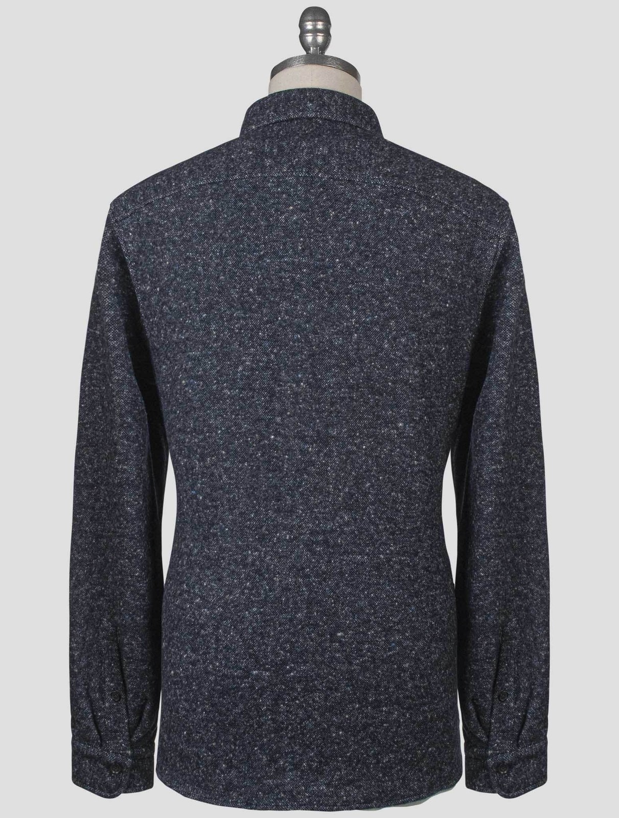 NEW ISAIA BLUE VIRGIN WOOL CASHMERE SILK COTTON OVERSHIRT EU 56 - US 46 - 2XL I gallery