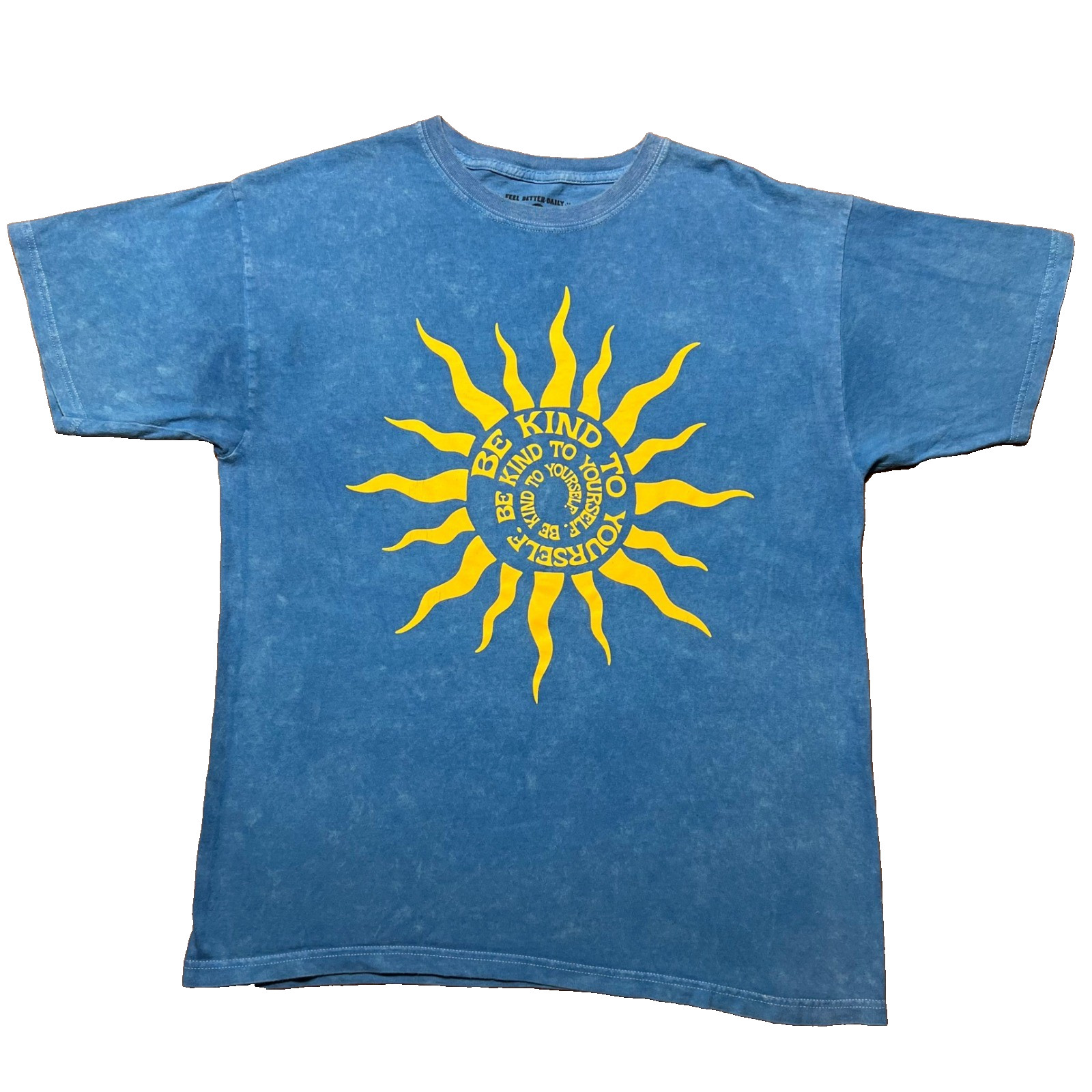 Feel Better Daily Mens Blue Mineral Wash Be Kind To Yourself Sun Graphic Large gallery