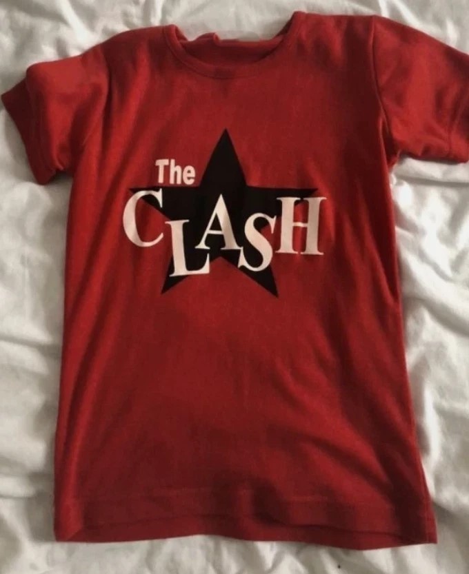 Retro Vintage British Punk Rock Revolution Era Graphic Red T-Shirt