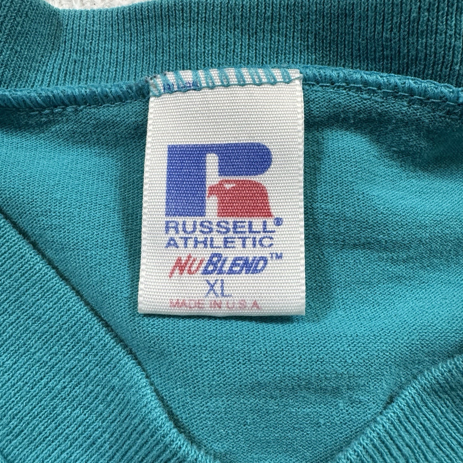 Vintage Russell Athletic V Neck T-Shirt Men’s XL FL Marlins Made In USA 2000 gallery