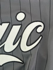 Logic “The Incredible True Story” Baseball Pinstripe Jersey Hip Hop Gray Size S
