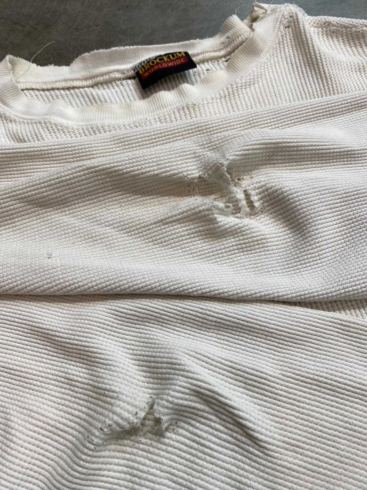 Vintage 90s Nirvana In Utero Tour Thermal long sleeve XL 23X28 distressed gallery
