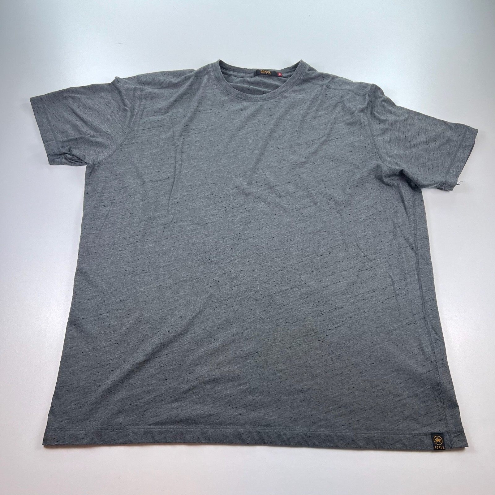 Agave Shirt Mens Large Extra Large XL Gray Crew Neck Standard Fit Preppy