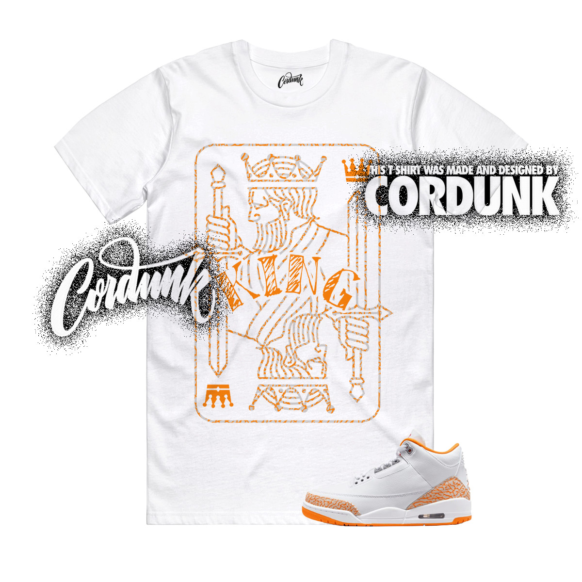 3 Orange Citrus White Cement Grey Multi Color 11 T Shirt Match KING