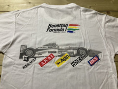 Benetton Formula 1 Renault Mild Seven Racing Team Tee T Shirt One Size Vintage