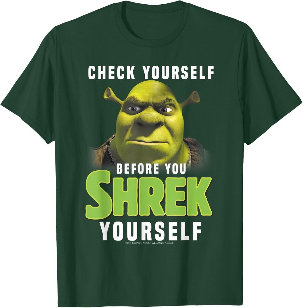 Shrek Check Yourself Before You Shrek Yourself T-Shirt