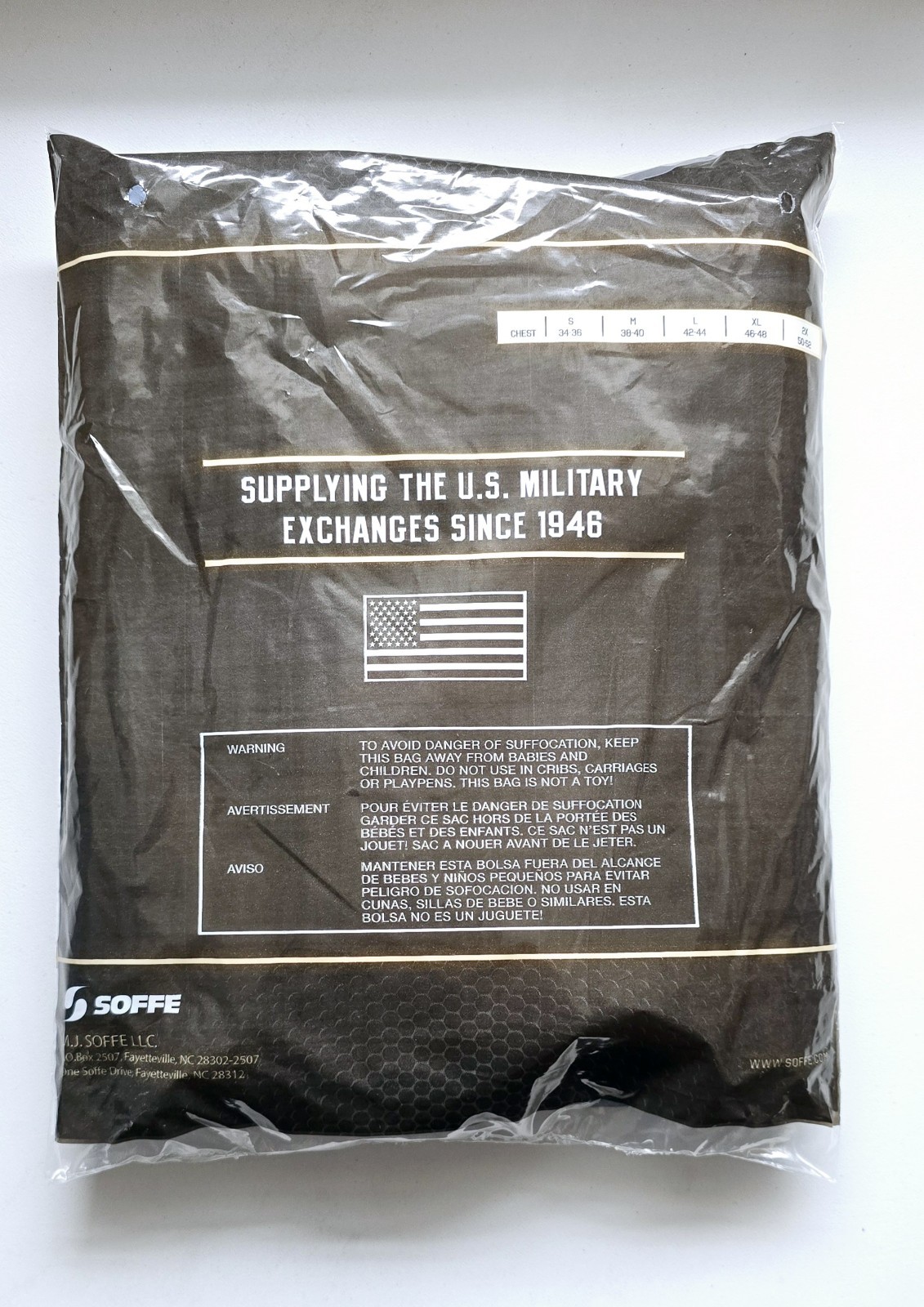 SOFFE Military Men's T-Shirts 3pk - Navy (682M-3) Small gallery