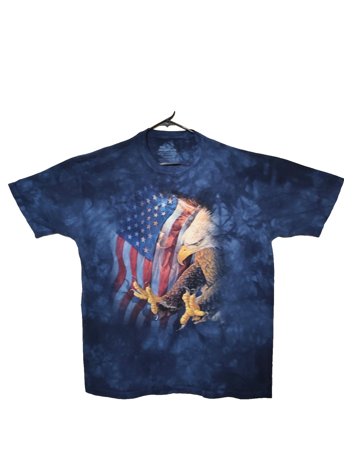 The Mountain T Shirt Men's Blue American Flag Eagle Retired Logo XL #563 NWOT gallery