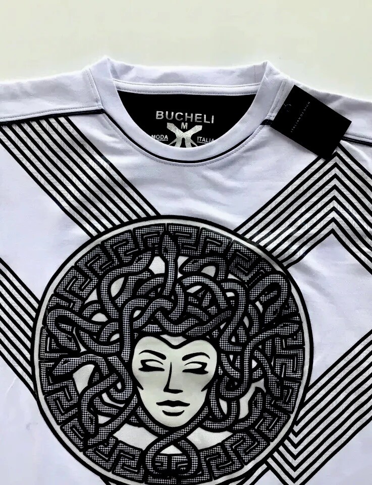 Men's Bucheli T Shirt,Italian Style,Cotton,Slim Fit,Stretch S…..A16.A gallery