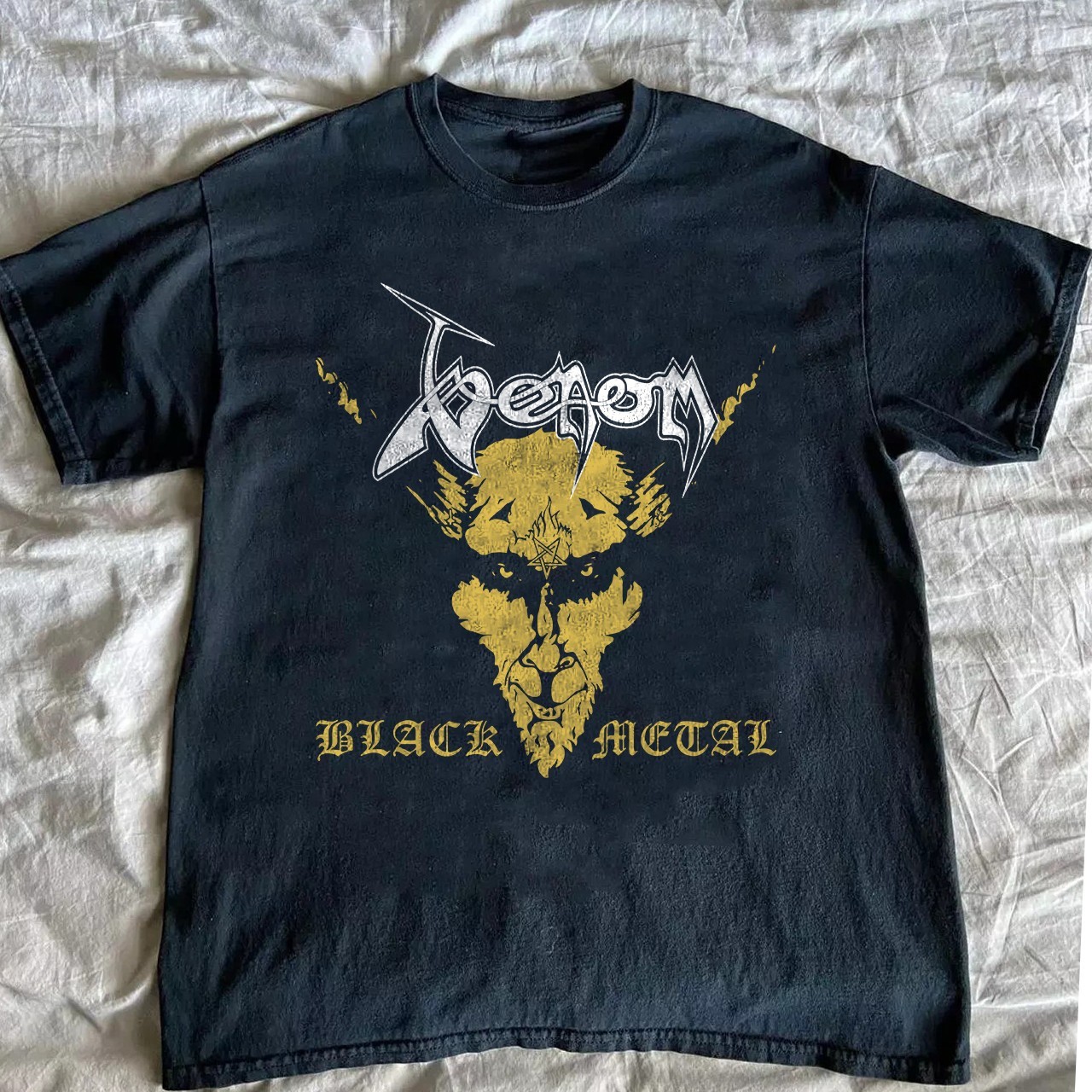 Venom Black Metal Unisex Black T-shirt Size S-5XL