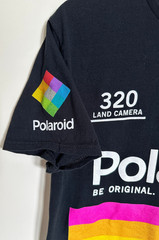 Polaroid 320 Land Camera Black Rainbow s/s Tshirt Size LG Unisex OneStep Vintage