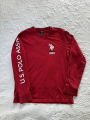 U.S. Polo Assn Graphic Classic Long Sleeve T-shirt USPA Preppy Blokecore Indie M