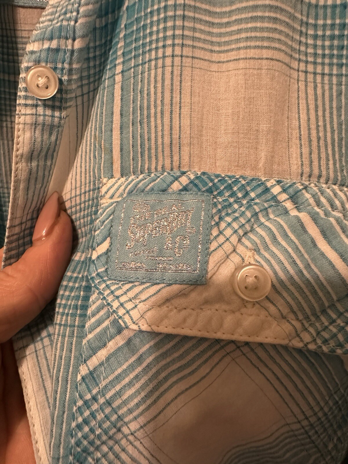 Coastal Beach Gear - Super dry classic Women’s Button Up Long Sleeve shirt- Med gallery