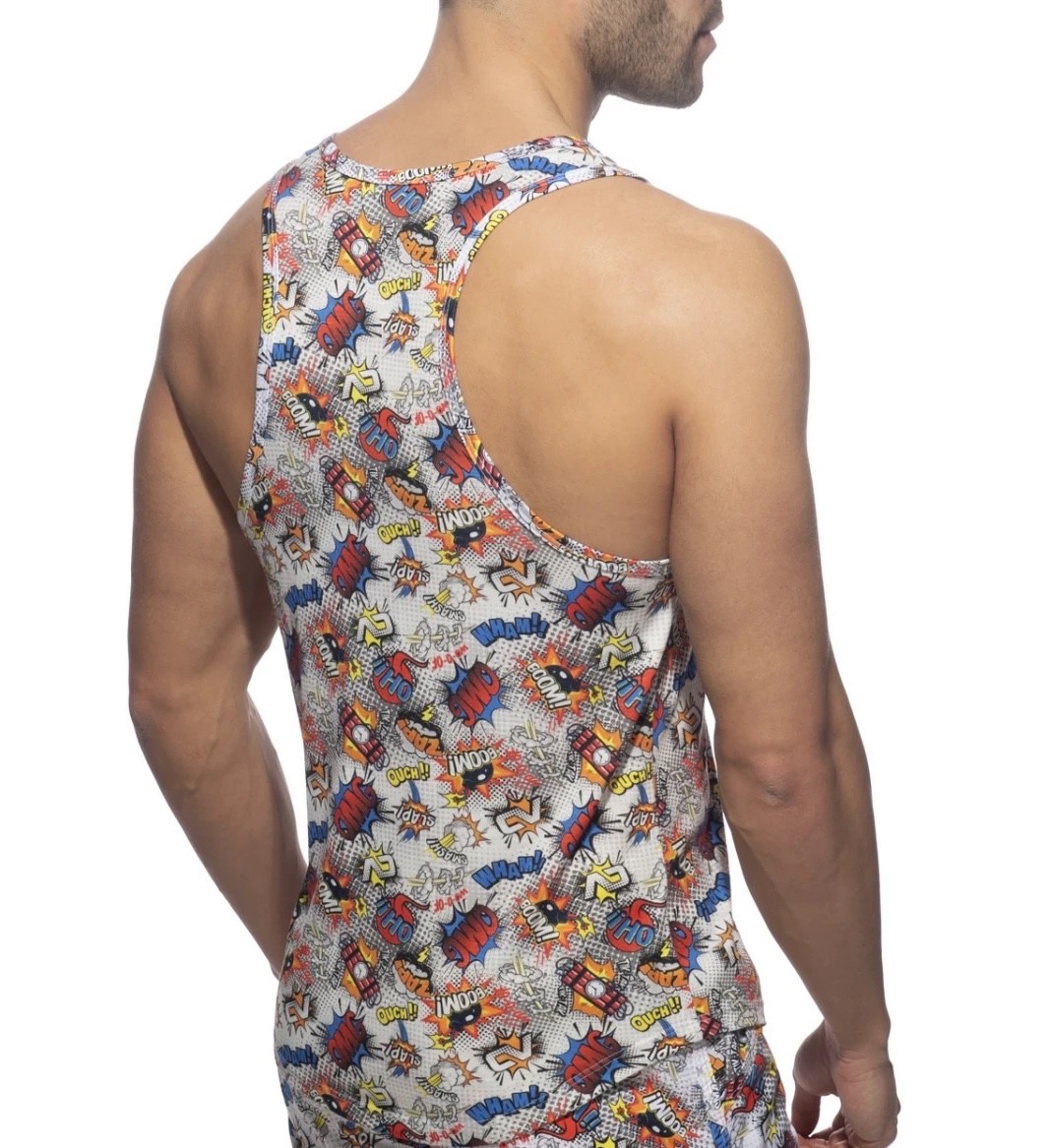 Addicted Tank Top Small Gently worn Cotton blend no fabric tag 18" armpits gallery