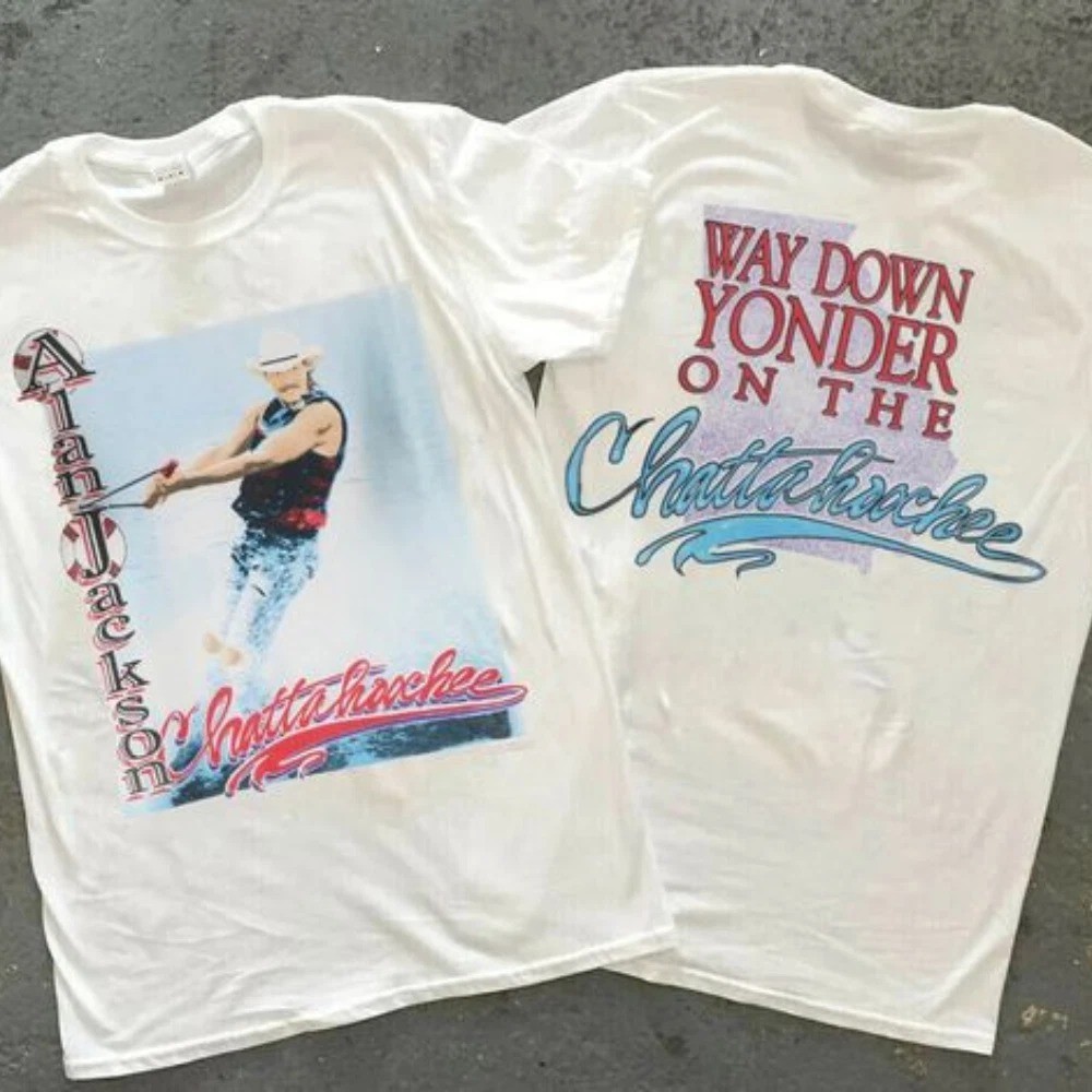 Vintage 90s Alan Jackson Country Music Band Shirt Double-Sided S-5XL gallery