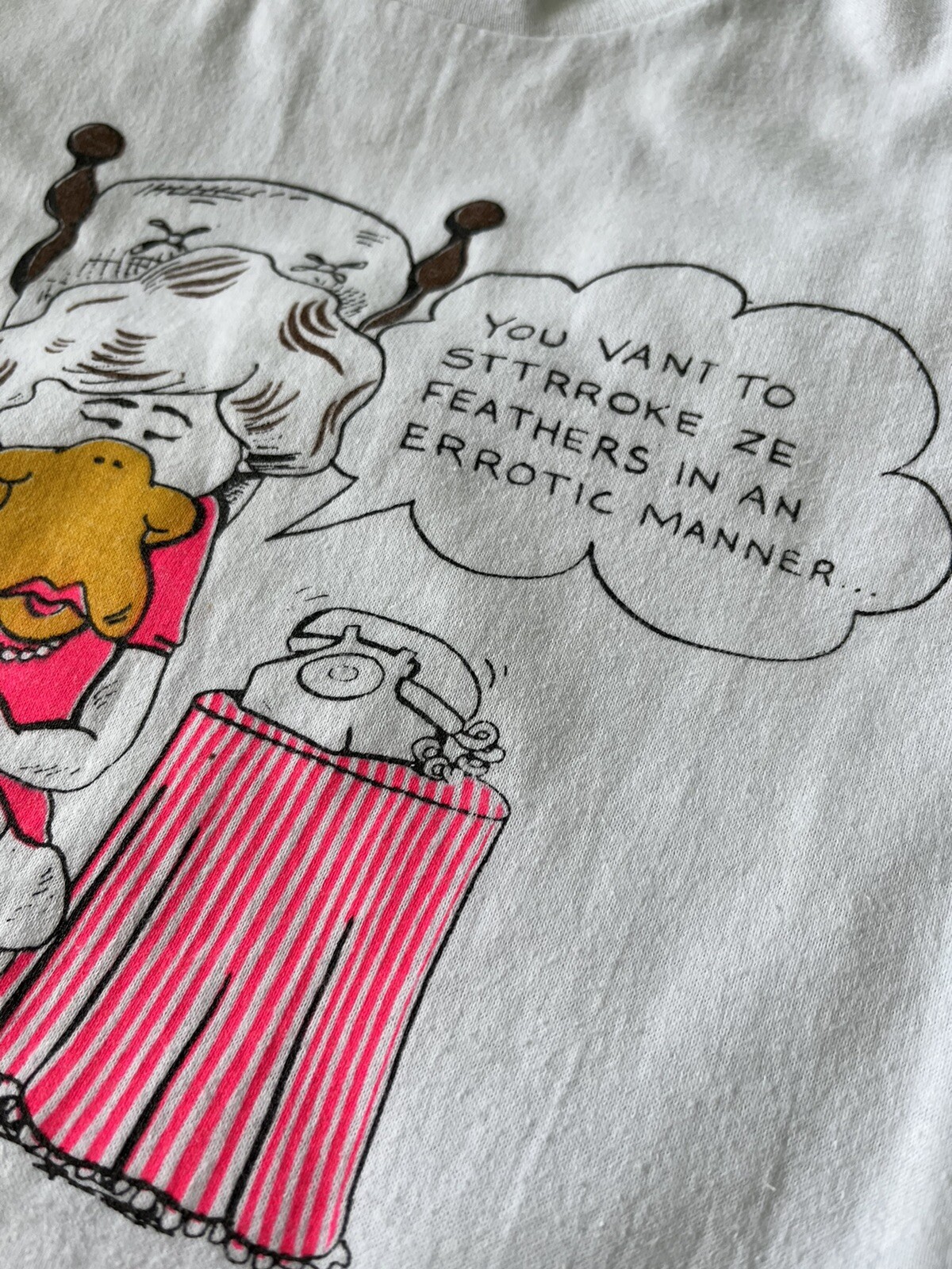 Vintage 1986 Ducktor Ruth Doctor You Vant To Tee Jays Graphic T Shirt Large 80’s gallery