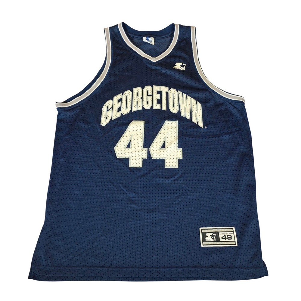 VTG Starter Georgetown Hoyas Jersey 44 Alonzo Mourning Size 48 Large 90s Hoops