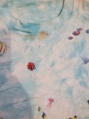 Vtg Liquid Blue Signed 1992 AOP Men’s Sz L ,Coral Reef Aquatic Crew Neck T-Shirt