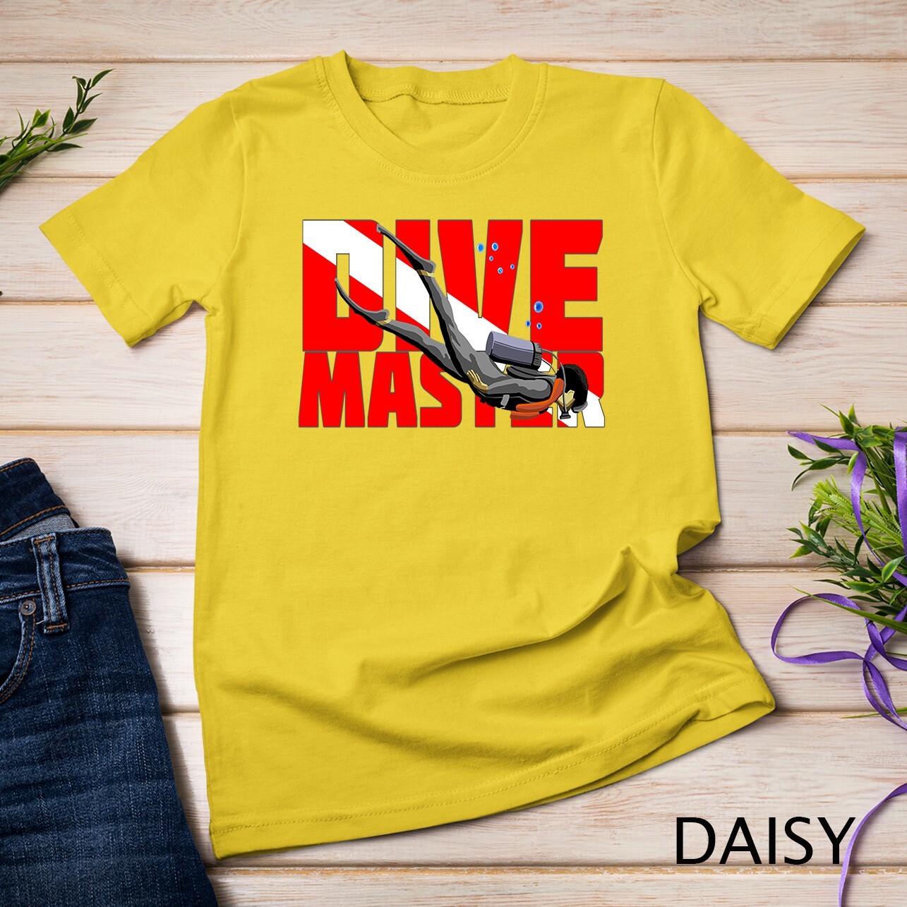 Dive Flag Dive Master Unisex T-shirt gallery
