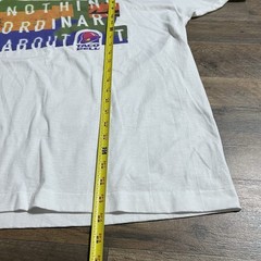 Vintage Taco Bell Nothing Ordinary About It White T-Shirt Mens Size XL USA