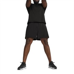 PUMA Train All Day Essentials Solid Cat Crew Neck Short Sleeve Athletic T-Shirt