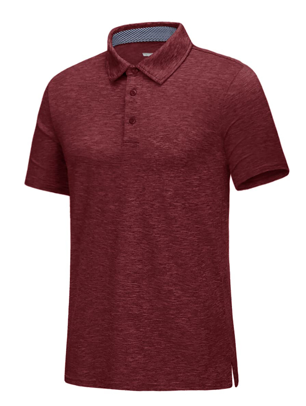 Men's Short Sleeve Polo Golf Shirts 3-Button Moisture Wicking Athletic T-Shirts gallery