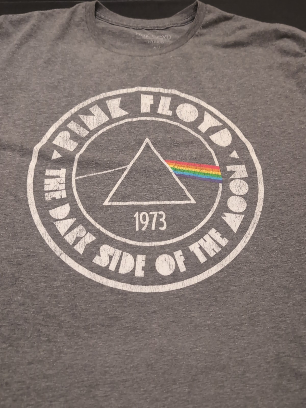 Pink Floyd Dark Side Of The Moon Grey T-Shirt Mens 2X gallery