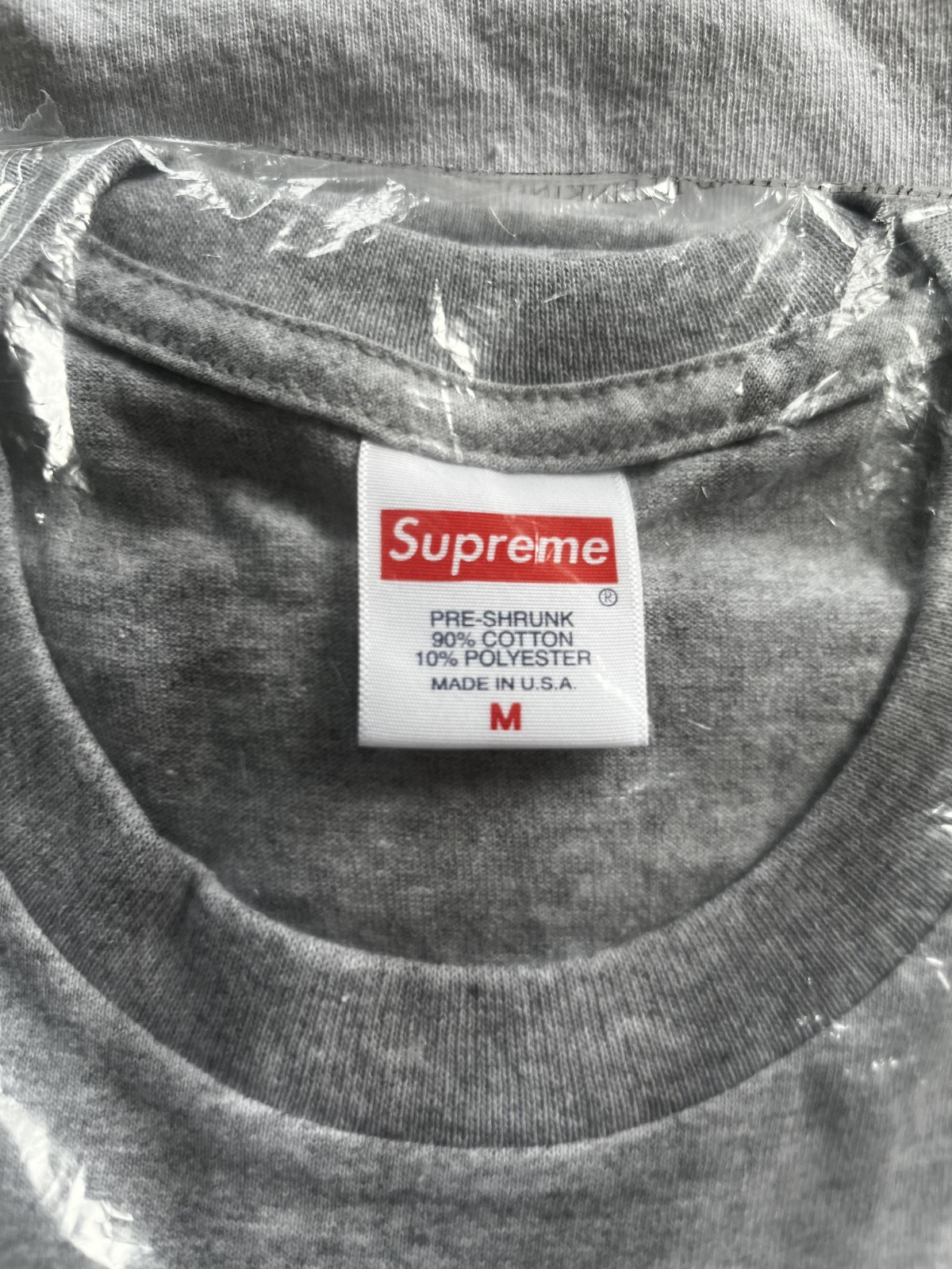 Supreme New York Tee Heather Grey Men's Medium - SS23 - BRAND NEW gallery