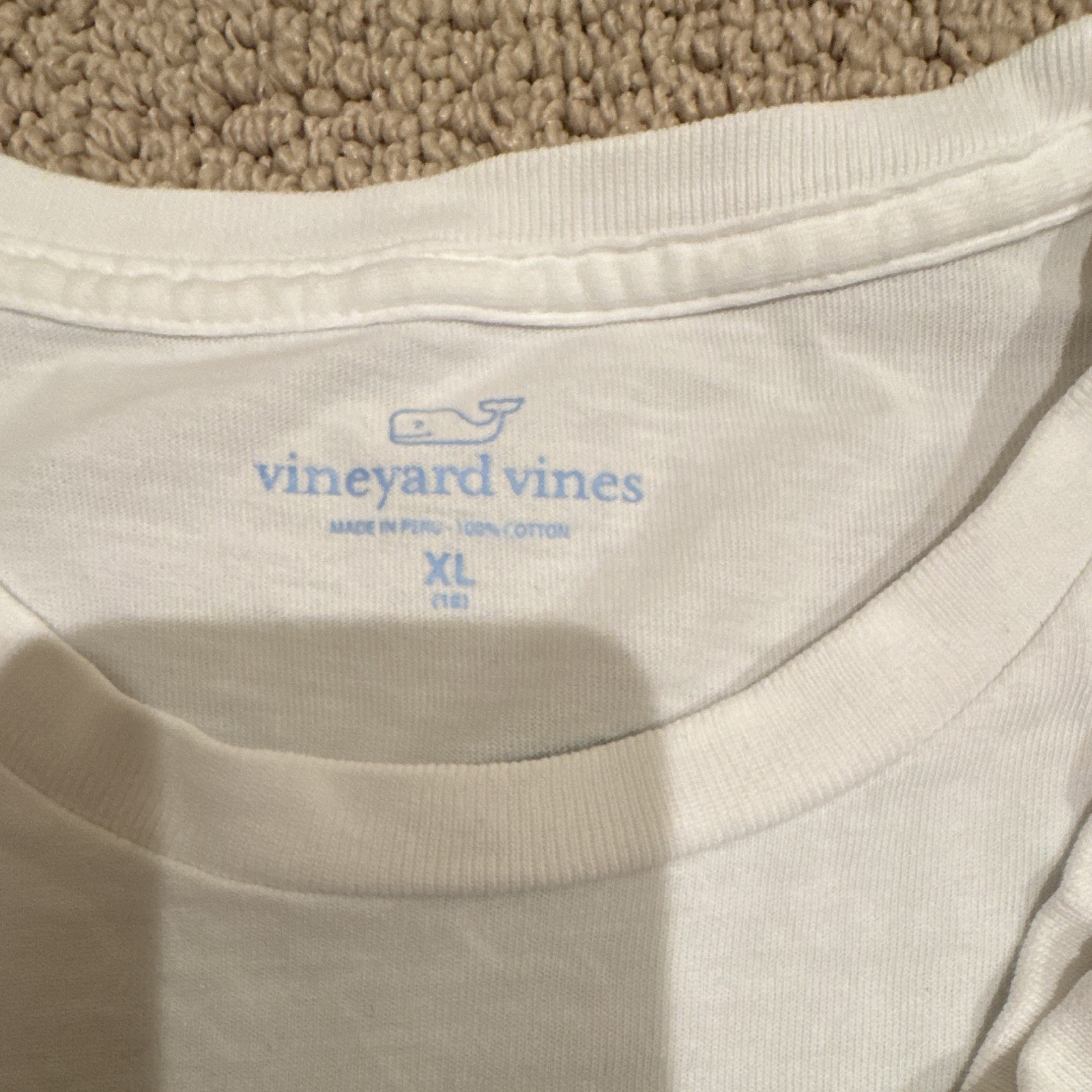 Vineyard Vines Kids XL White Long Sleeve Pocket Whale St. Patrick's Tee gallery